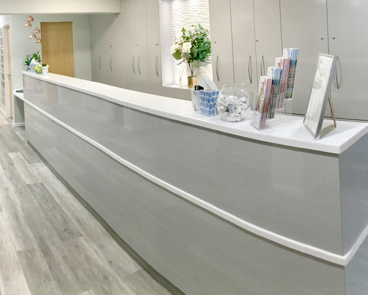 Large corporate style counter.